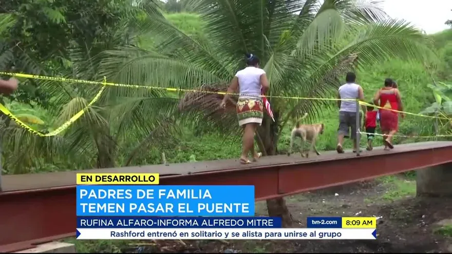 Residentes en Las Trancas, en San Miguelito piden que les construyan puente