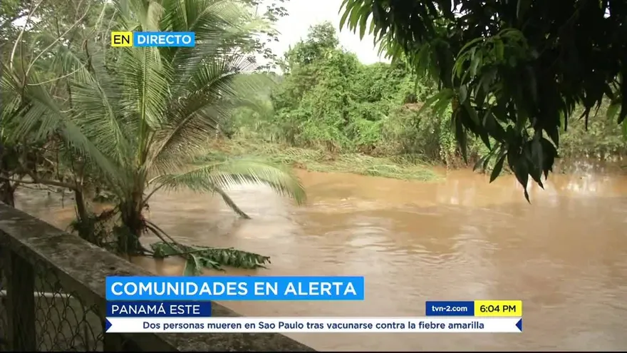 Río Mamoní sale de su cauce