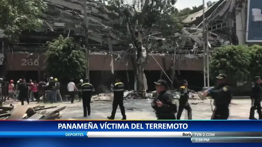 Panameña pierde la vida durante sismo en México