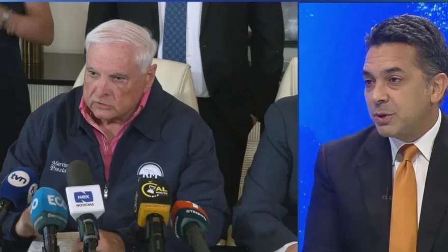 Imagen a dos cuadro que muestra al expresidente Martinelli y el excandidato presidencial Ricardo Lombana