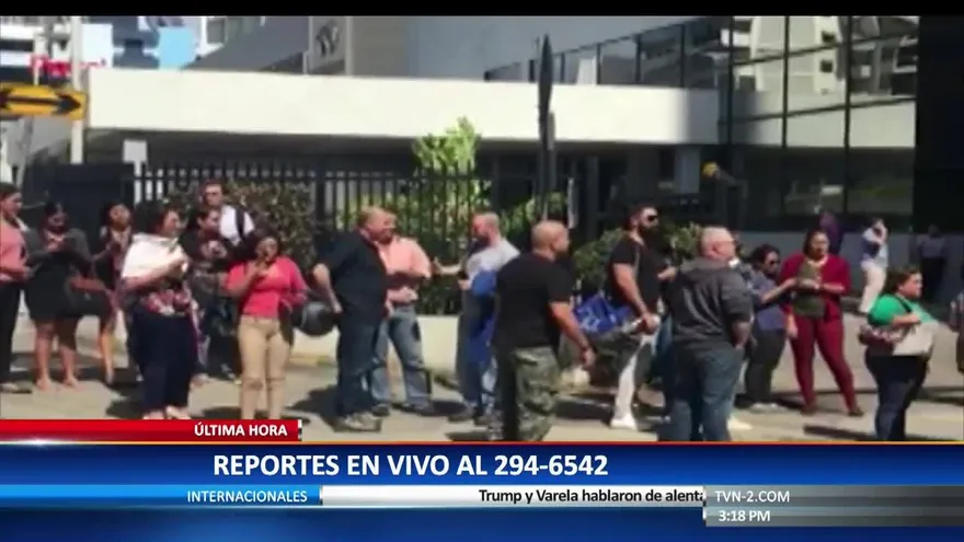 Panameños en la Capital y Provincias reaccionan tras fuerte sismo.mov