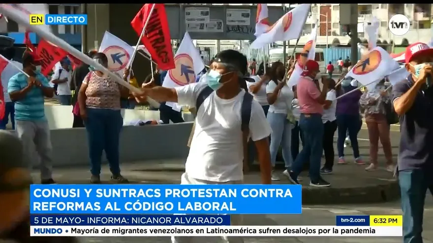 Organizaciones sindicales se manifiestan en la Asamblea