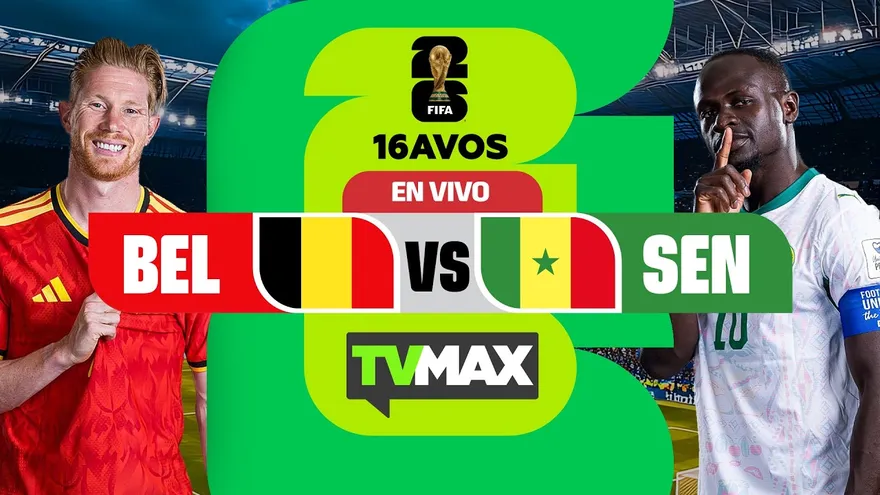 BÉLGICA 🇧🇪 VS 🇸🇳 SENEGAL | 16VOS | MUNDIAL FIFA 2026 | TVMAX | EN VIVO