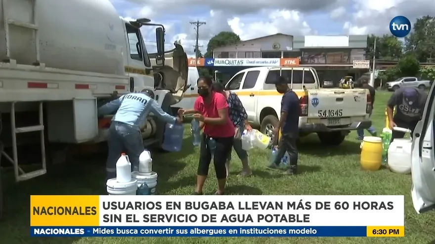Bugaba lleva más de 60 horas sin suministro de agua