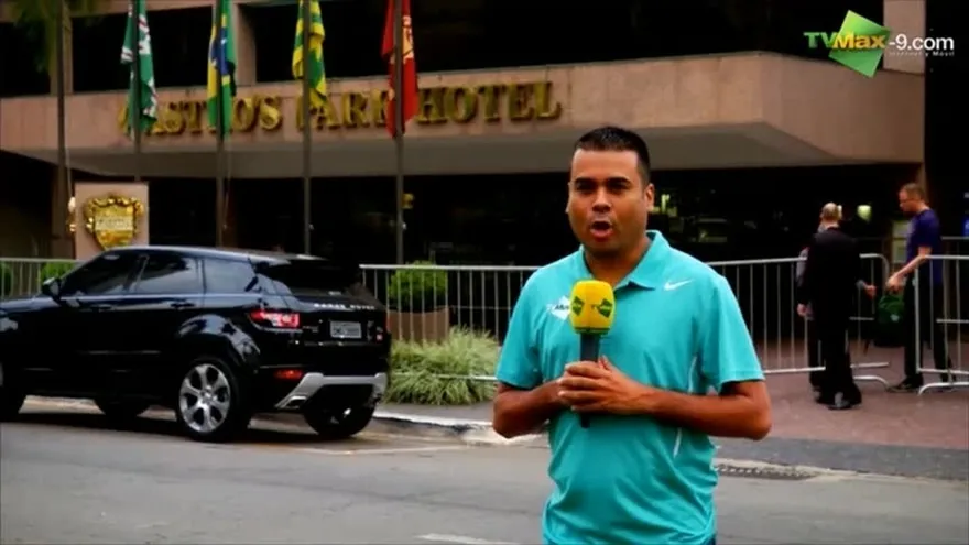 Llegada de Brasil al Hotel para amistoso frente a Panam