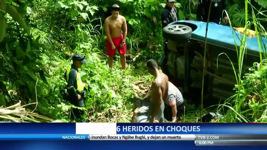 Reportan varios accidentes en diferentes partes del país