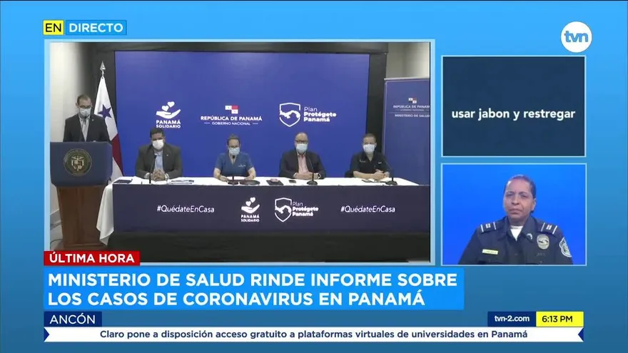 Panamá con 5,166 casos por COVID-19; 109 de ellos son trabajadores de la salud