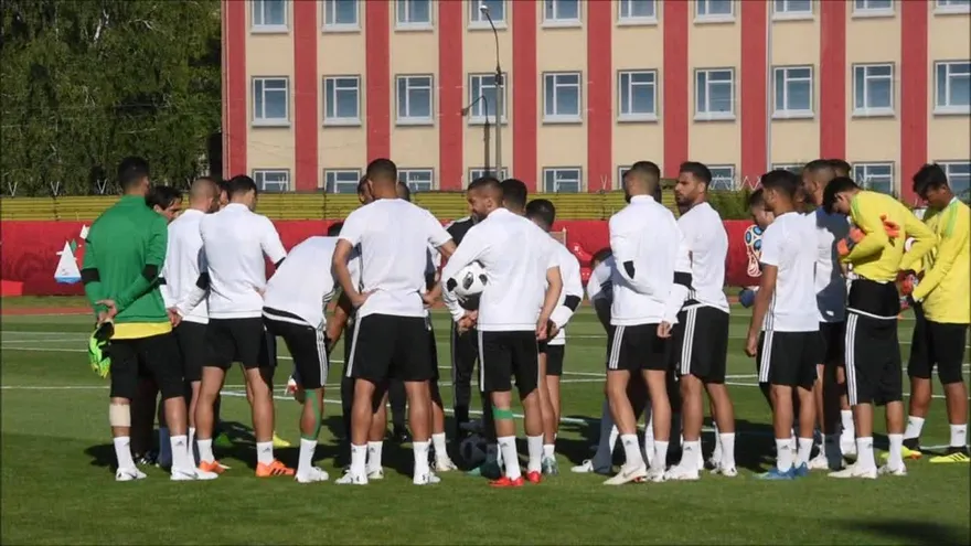 Selección de Marruecos en entrenamientos