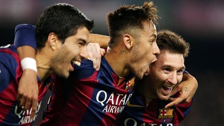 Messi, Ney y Suárez monopolizan el gol culé
