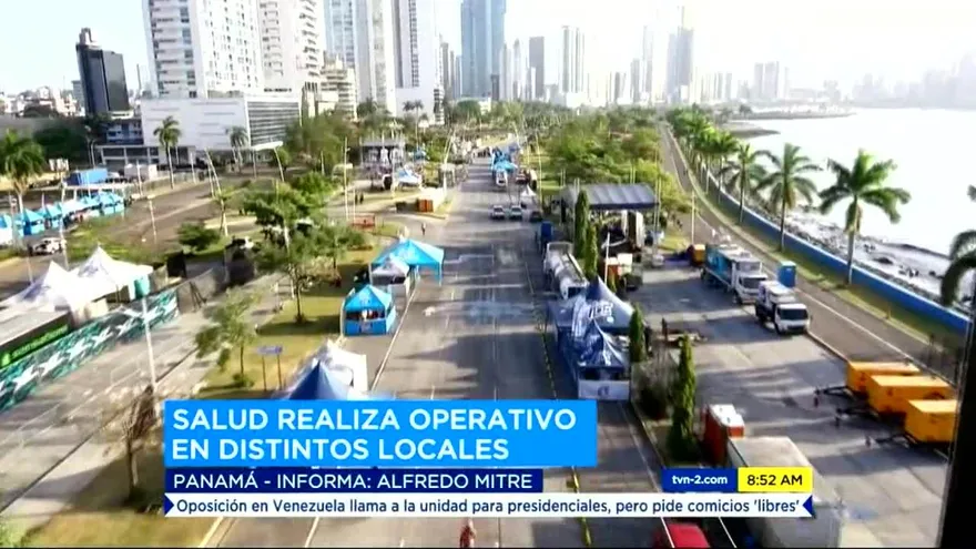 Operativos  de salud en la Cinta Costera