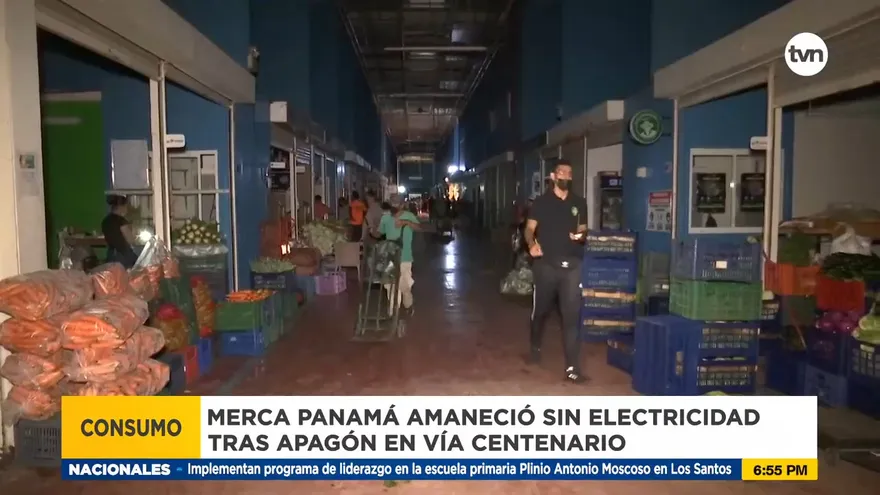 Apagón en vía Centenario dejo sin luz a Merca Panamá