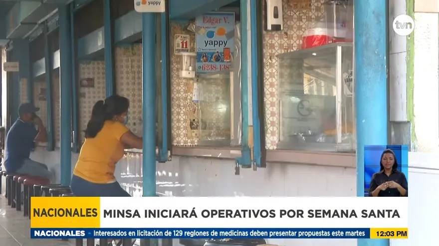 Verifican puestos de comida durante Semana Santa en Veraguas