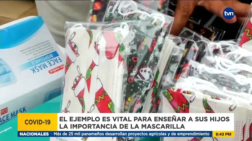 Mascarilla es vital para evitar contagios de covid-19 en niños