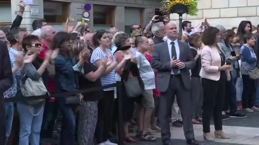 Protestas en Cataluña contra prisión de líderes independentistas