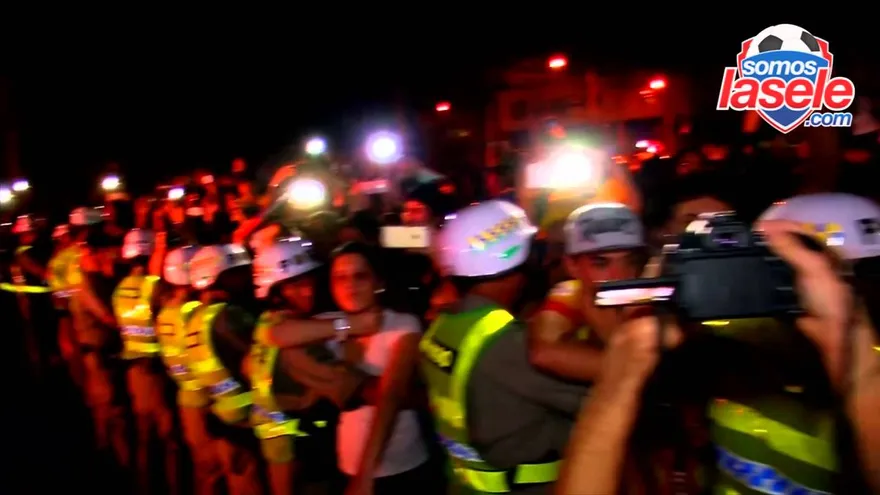 Llegada de la selección de Brasil a Goias para jugar contra la selección panameña