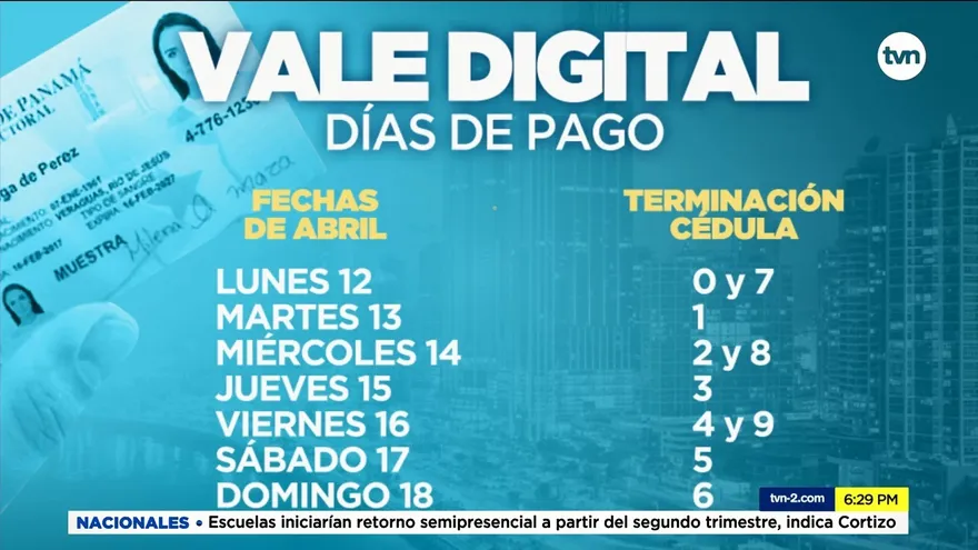 Inicia desembolso de vale digital