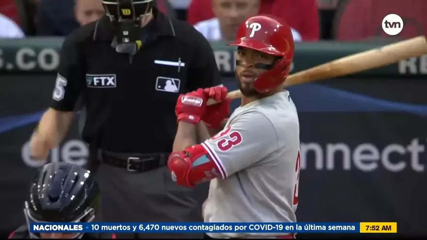 Buena actuación de Edmundo Sosa ante los Rojos
