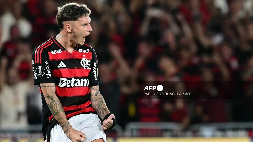 Guillermo Varela de Flamengo en Copa Libertadores
