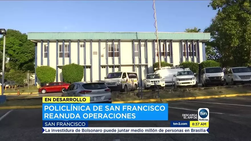Reanudan operaciones en Policlínica de San Francisco