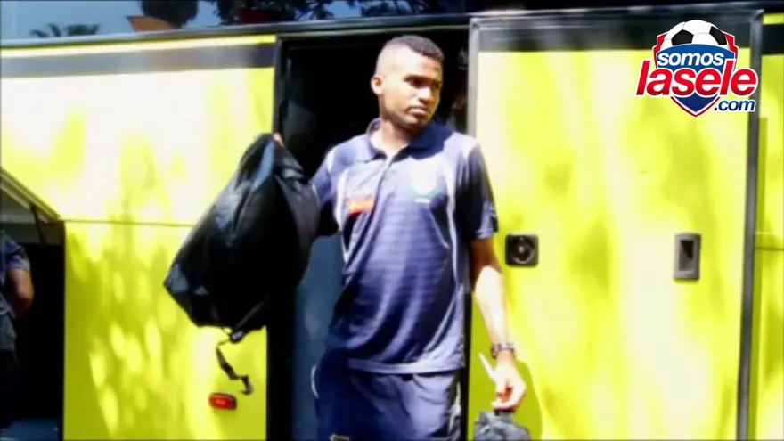 La sele llegando al hotel