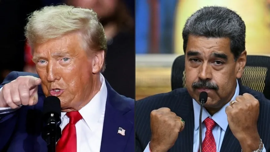 Donald Trump, presidente de EEUU y Nicolás Maduro, presidente de Venezuela.