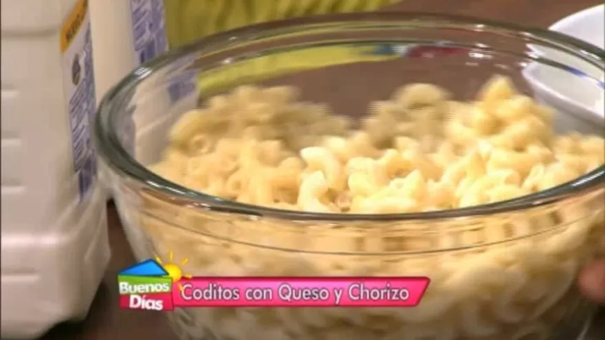 Coditos con Queso y Chorizo