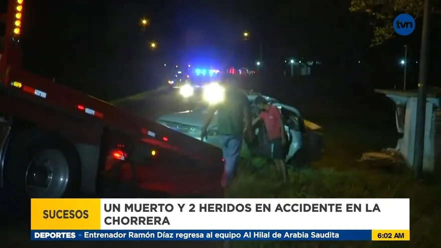 Una persona muerta y dos heridos por accidente de tránsito en La Chorrera