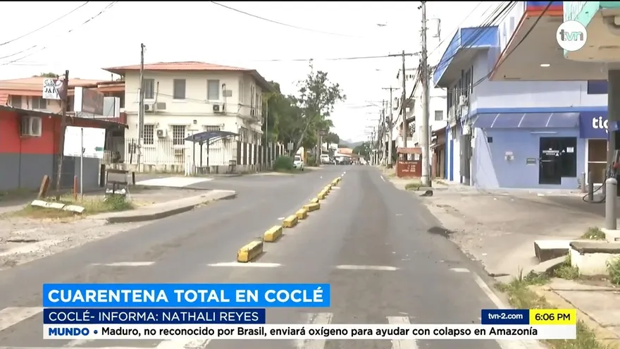 Avenidas en Coclé están vacías debido a medidas de restricciones