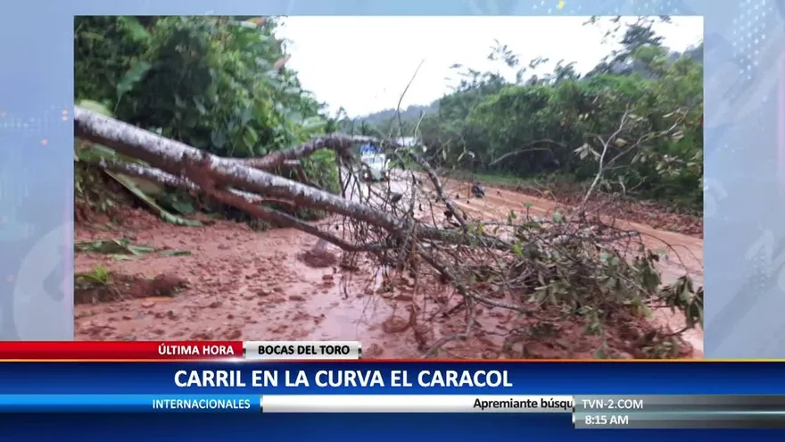 Reportan deslizamientos de tierra en Bocas del Toro