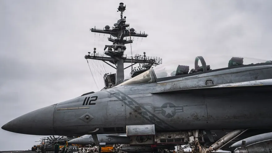 Imagen de un F-18 de Estados Unidos.