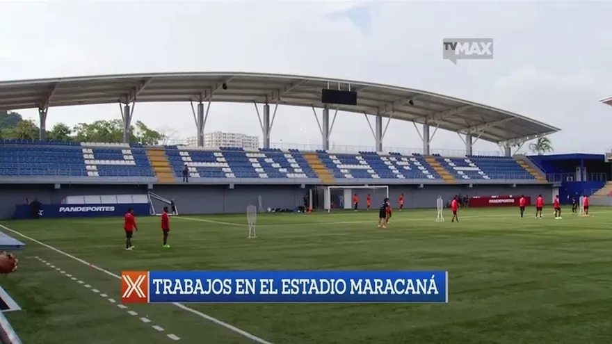 Realizan trabajos de mantenimiento en el Maracaná mientras la selección Sub-20 entrenaba