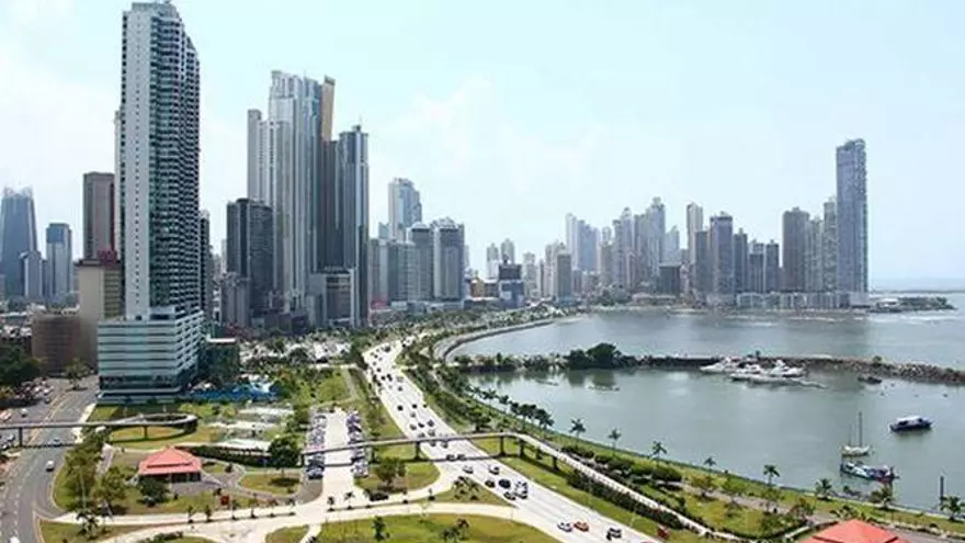 Vista del centro financiero de la ciudad de Panamá.