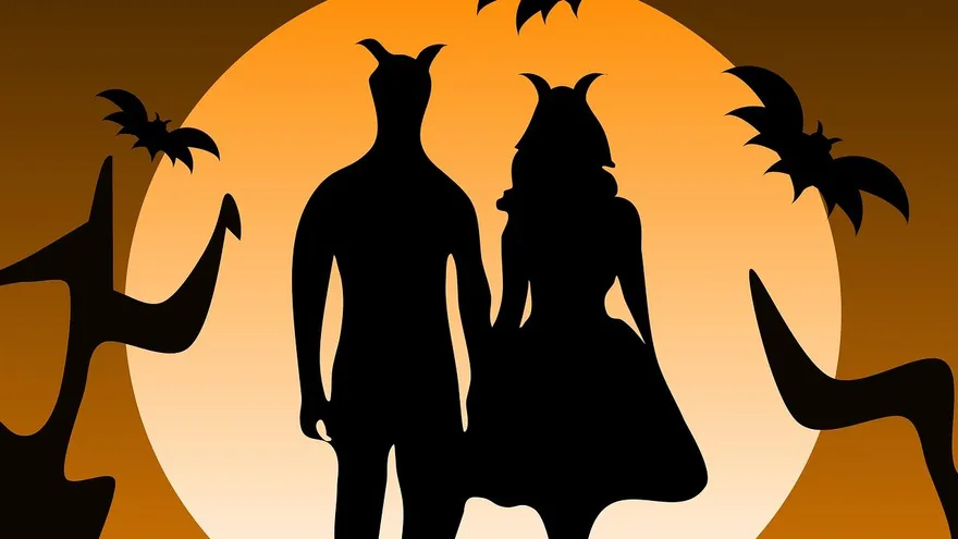 Ilustración que evoca a Halloween