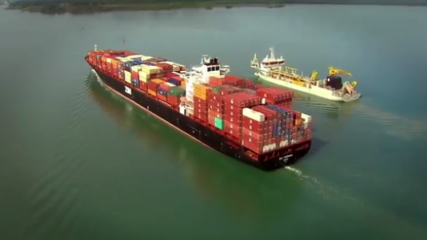 Foto ilustrativa: El Canal ha fletado un buque para realizar las pruebas previo a la inauguración de la ampliación de la vía acuática