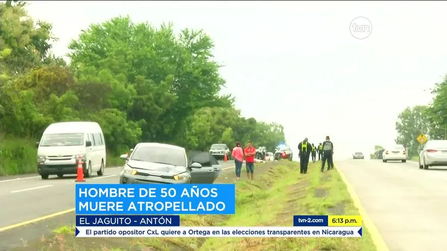 Una persona muere por atropello en Coclé