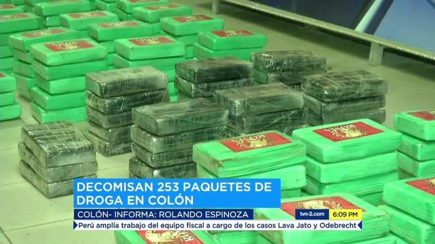 Decomisan paquetes de droga en Colón