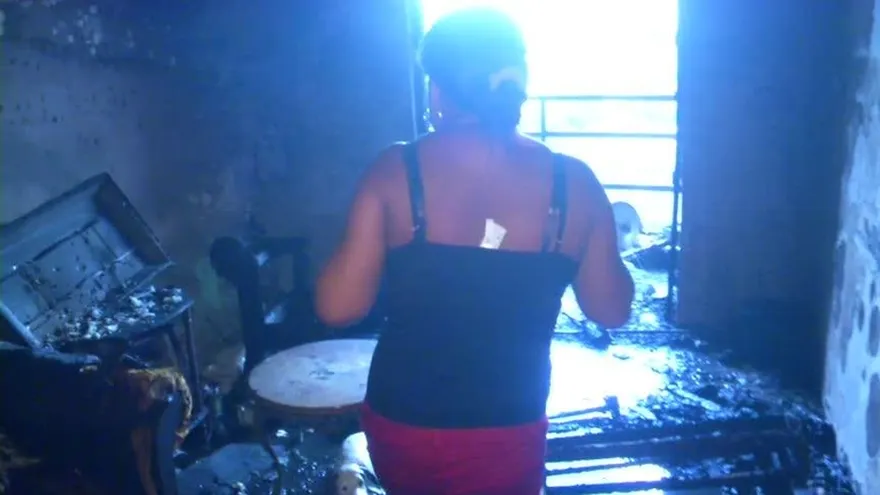 Se registra incendia en edificio Los Libertadores