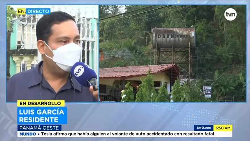 Residentes en Arraiján preocupados por falta de agua potable y luz