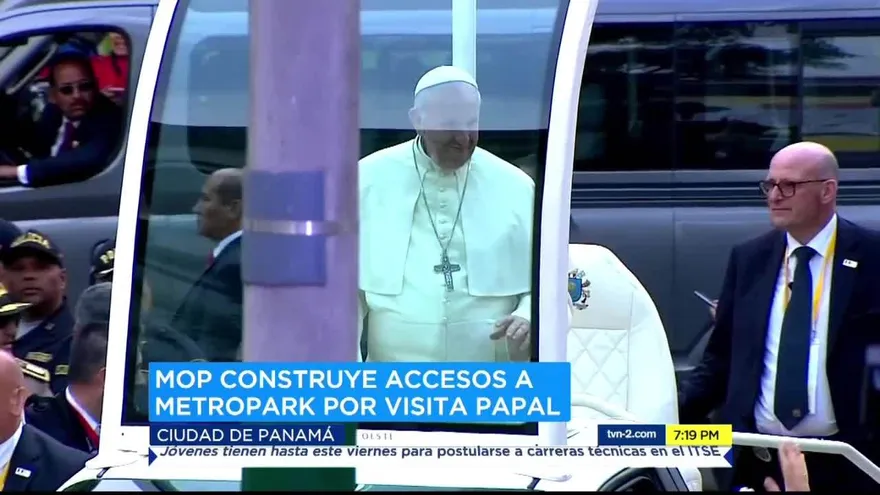 MOP construye accesos a Metropark por visita papal