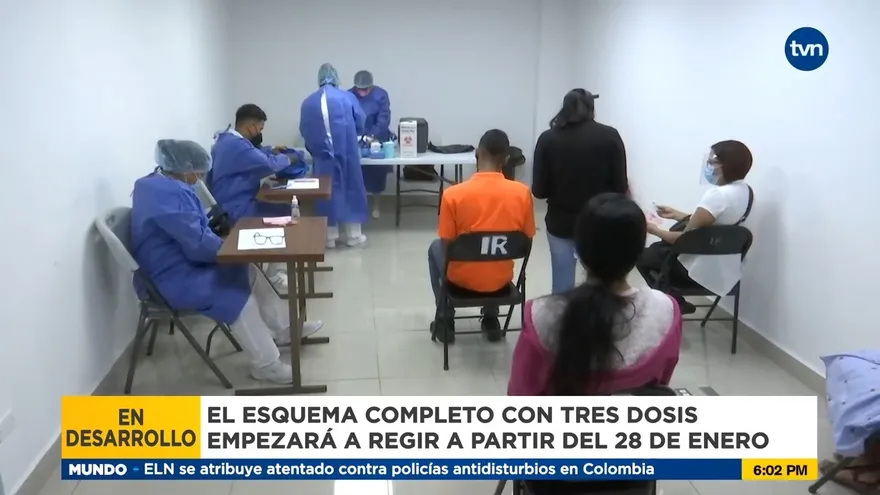 Esquema completo con tres dosis empezará a regir a partir del 28 de enero