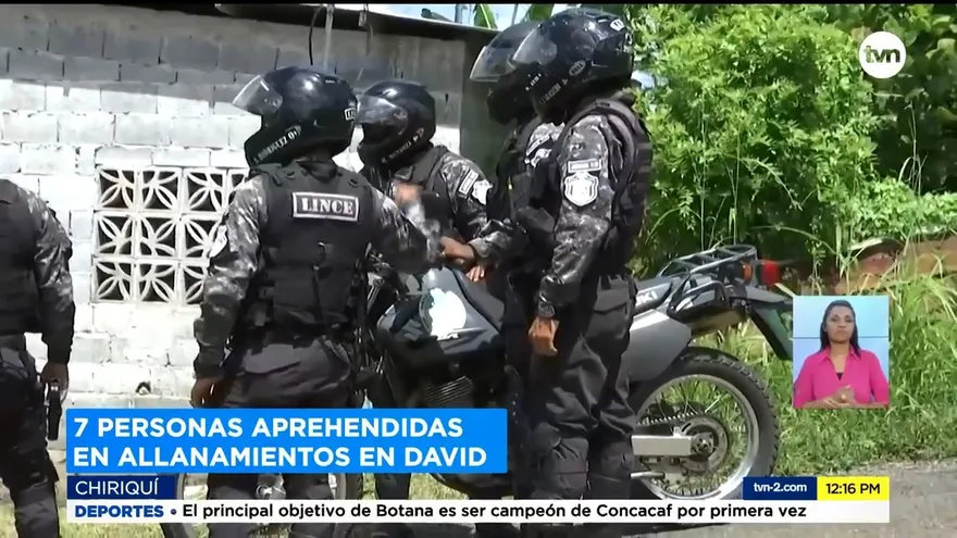 Allanan varios puntos en Chiriquí en busca de estafadores