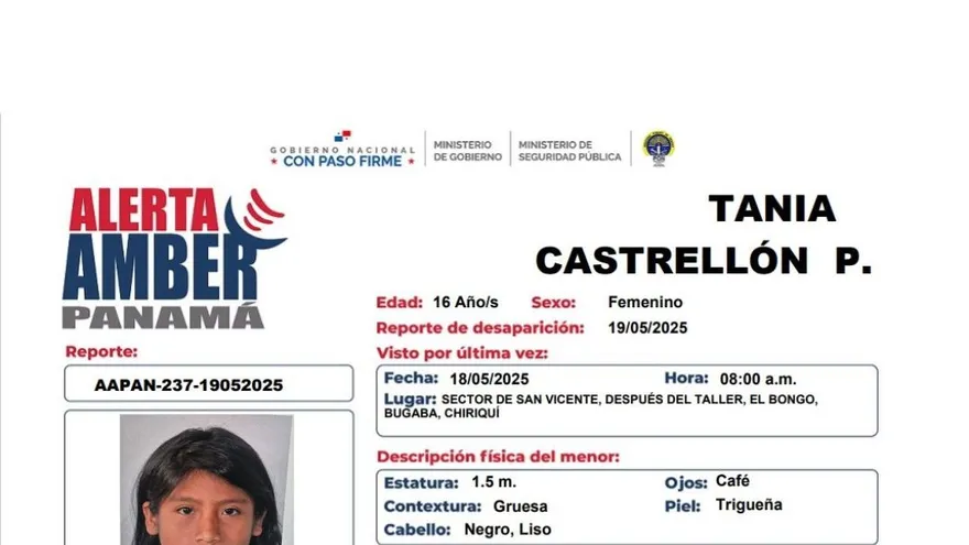 Alerta Amber por Tania Castrellón