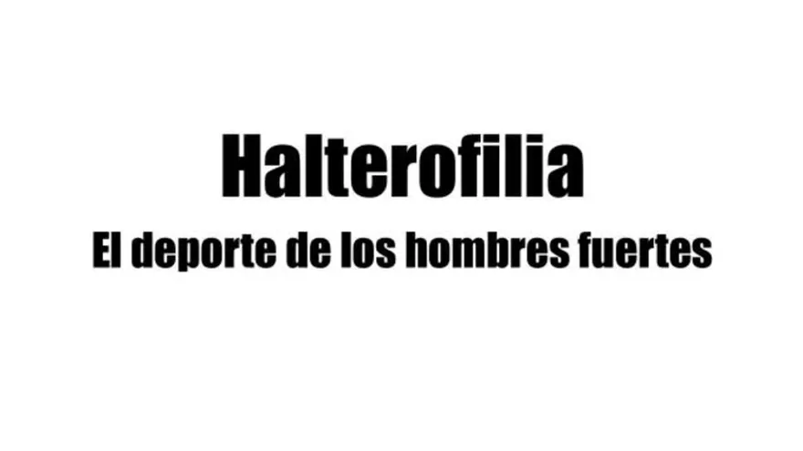 Disciplina de Halterofilia