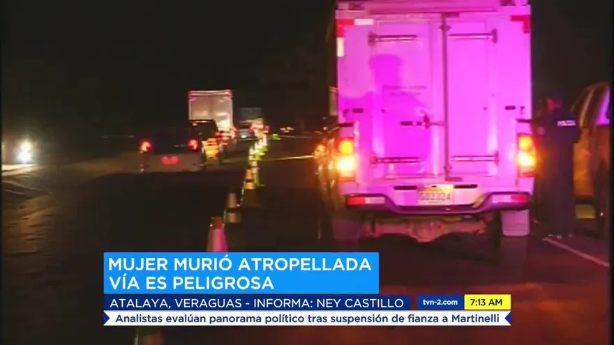 Una persona atropellada en Veraguas