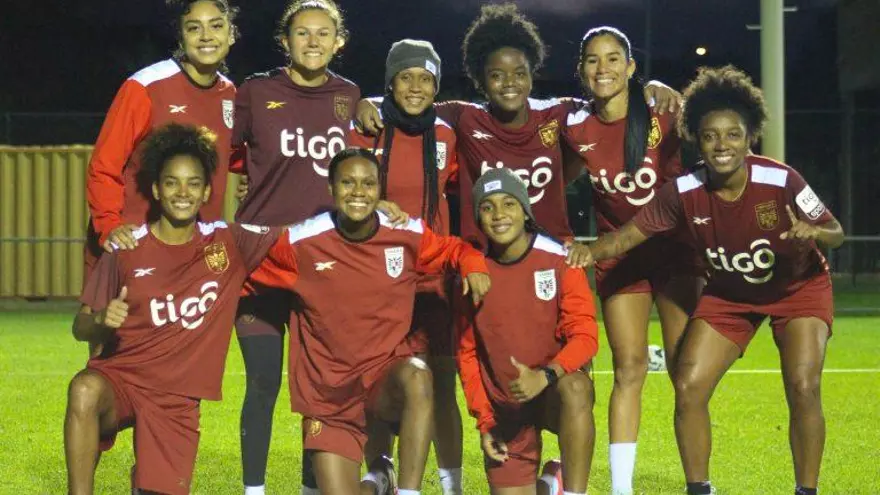 Jugadoras de la selección femenina de Panamá