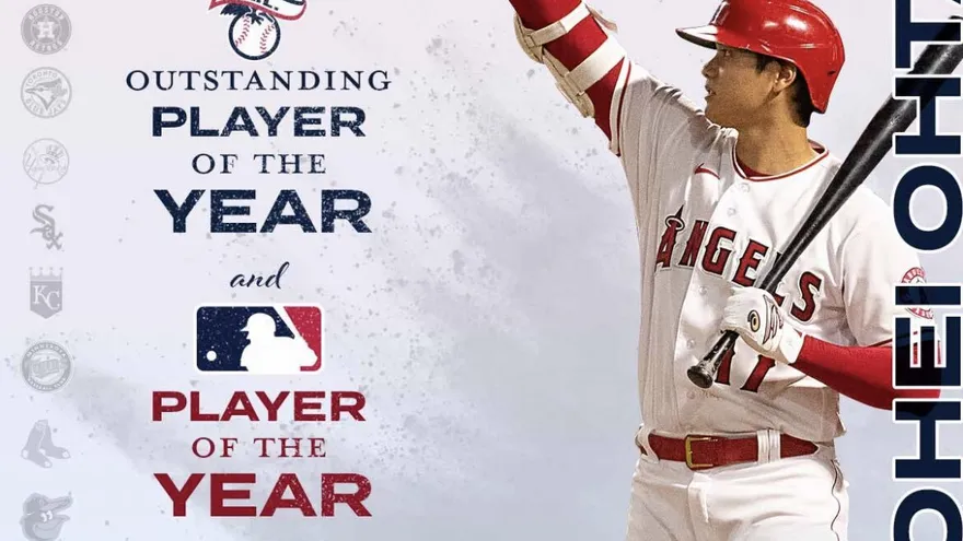 Ohtani recibe el premio Players Choice del béisbol en la MLB