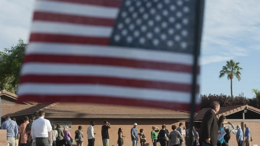 La jornada electoral de Estados Unidos en fotos