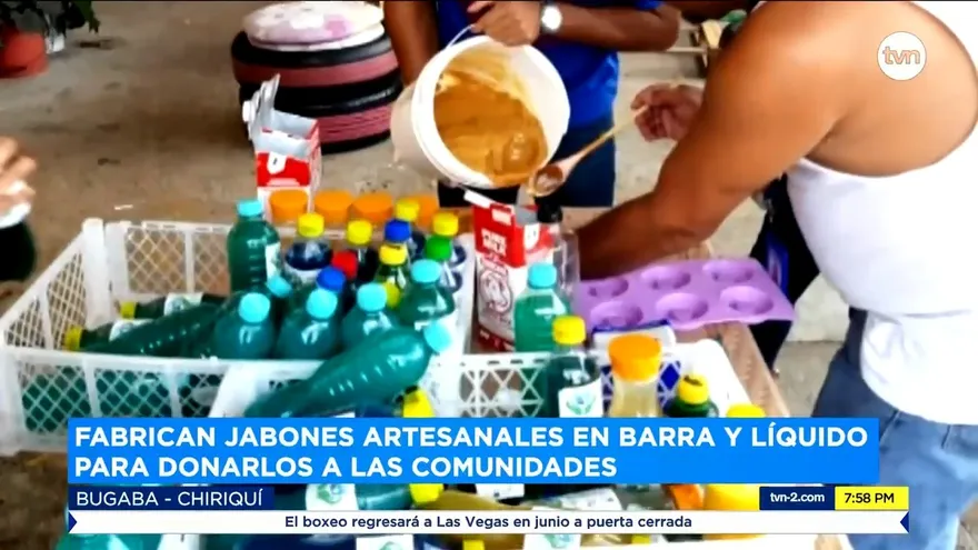 Fabrican jabones artesanales en barra y líquido para donarlos a las comunidades