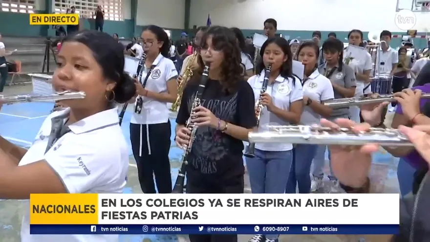 Bandas de música de colegios se preparan para las Fiestas Patrias