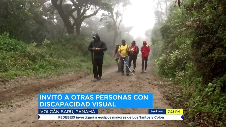 El proyecto para que invidentes conquisten el Volcán Barú